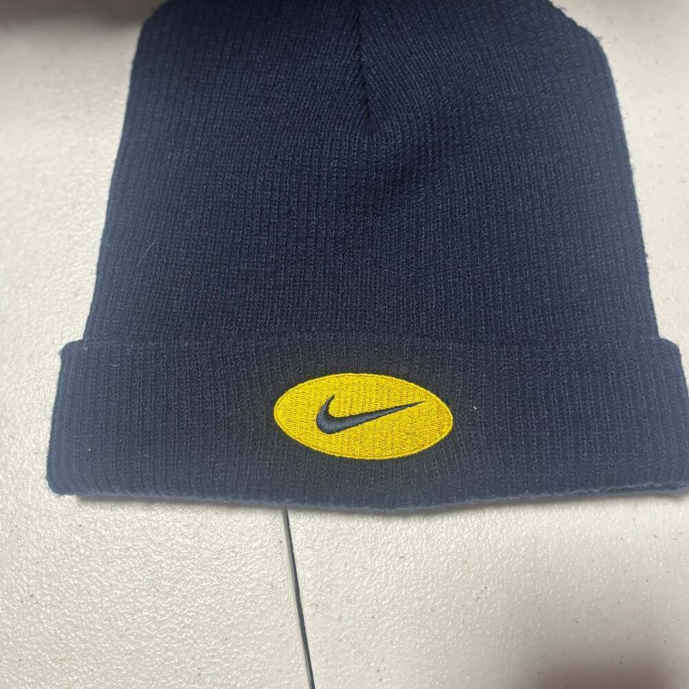Vintage Nike Swoosh University of Michigan Beanie Hat